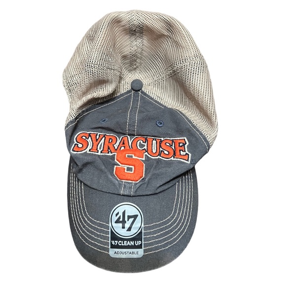 47 Cleanup Adjustable Syracuse University Gray Mesh Hat NWT - Picture 1 of 9